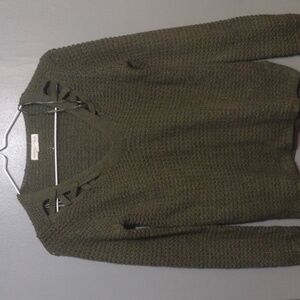 Aeropostale dark green sweater size small knit
